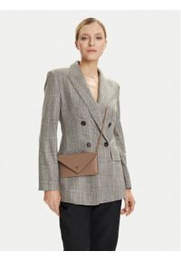 Pinko - PINKO Torebka Flat Purse Mini AI 25-26 PCPL 105347 A0F1 Brązowy. Kolor: brązowy. Materiał: skórzane #1