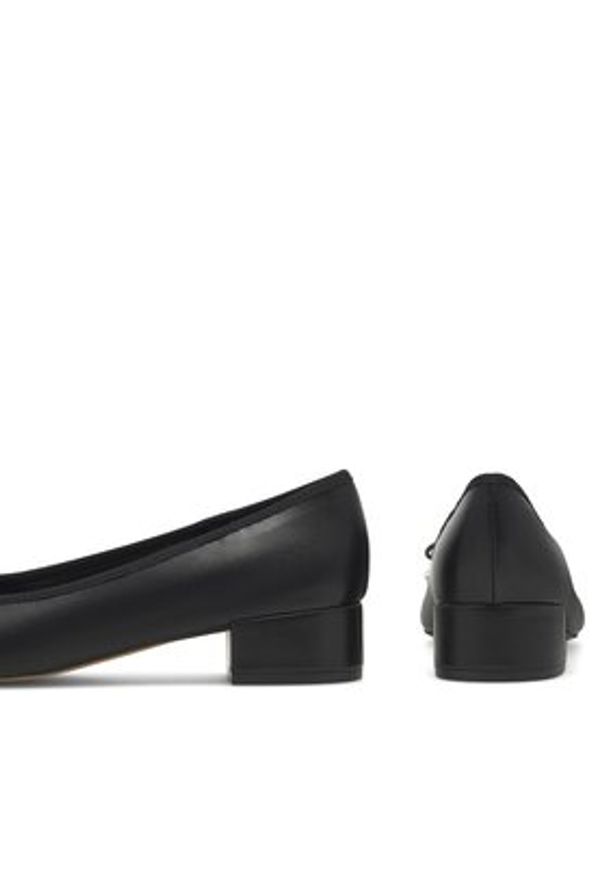 Nine West Baleriny WFA2608-1 Czarny. Kolor: czarny. Materiał: skóra