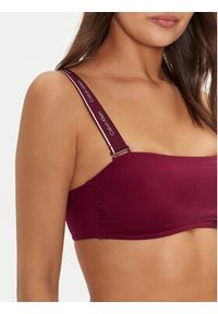 Calvin Klein Swimwear Góra od bikini KW0KW02731 Bordowy. Kolor: czerwony. Materiał: syntetyk #6