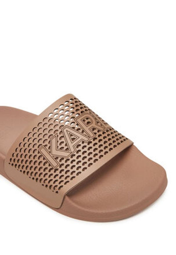 Karl Lagerfeld - KARL LAGERFELD Klapki Kondo 2.0 KL80915 Beżowy. Kolor: beżowy. Materiał: skóra