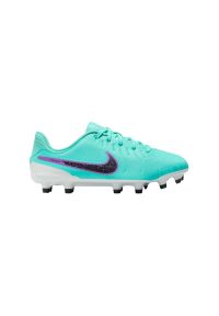 Buty piłkarskie dziecięce Nike Jr Legend 10 Academy FG/MG. Kolor: zielony, wielokolorowy, niebieski. Sport: piłka nożna