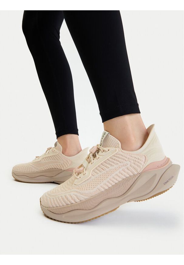 Clarks Sneakersy Pace Rise. 26187828 Beżowy. Kolor: beżowy. Materiał: materiał
