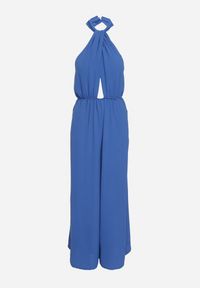 Born2be - Niebieski Kombinezon o Taliowanym Kroju Bez Rękawów Rivassina. Kolor: niebieski. Długość rękawa: bez rękawów. Długość: długie #3