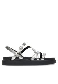 Sandały Clarks. Kolor: srebrny