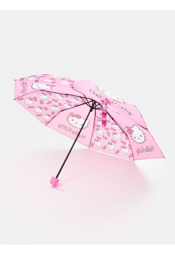 Sinsay - Parasol Hello Kitty - różowy. Kolor: różowy. Wzór: motyw z bajki