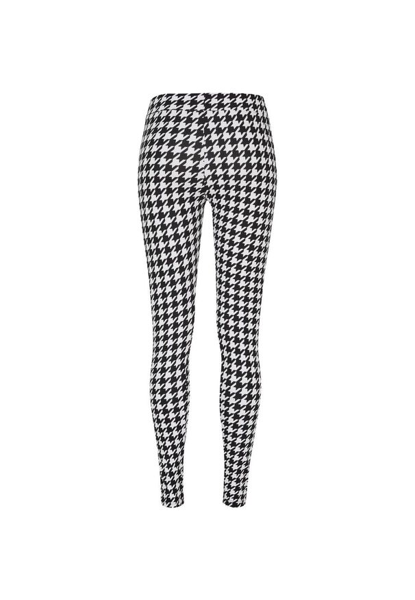 Urban Classics - Damskie Miękkie Legginsy W Pepitkę. Kolor: czarny