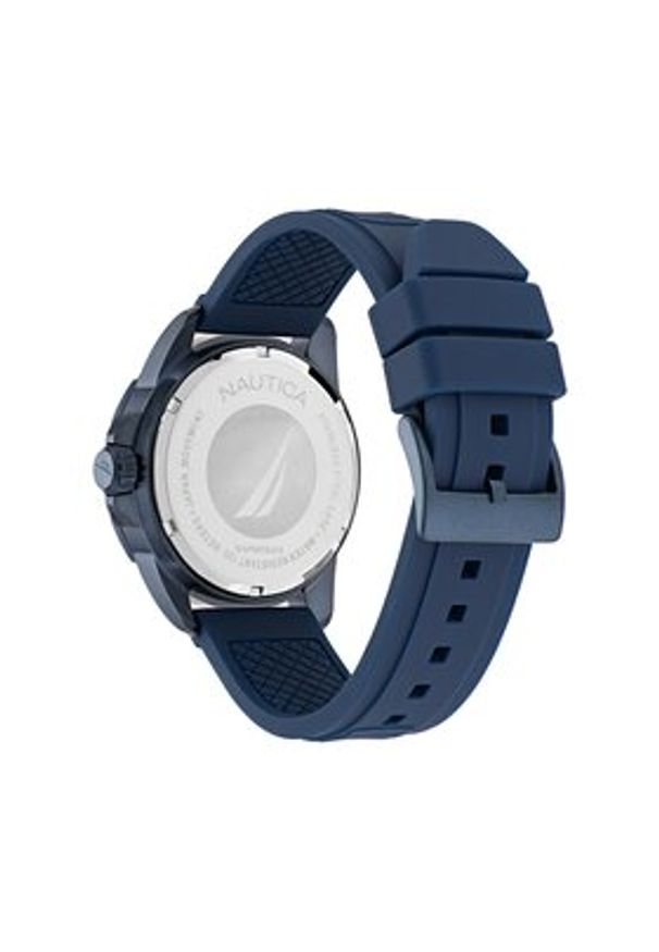 Nautica Zegarek NAPNRS401 Granatowy. Kolor: niebieski