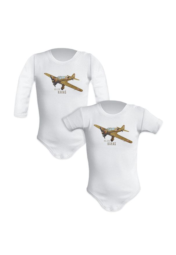 nikiniki - Karaś — body (Rozmiar: 12M; Długość rękawa: krótki; Rodzaj nadruku: Karaś). Materiał: bawełna. Wzór: nadruk