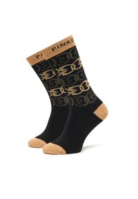 Pinko - PINKO Skarpety długie Monaco 106054 A2ZG Czarny. Kolor: czarny. Materiał: bawełna #1