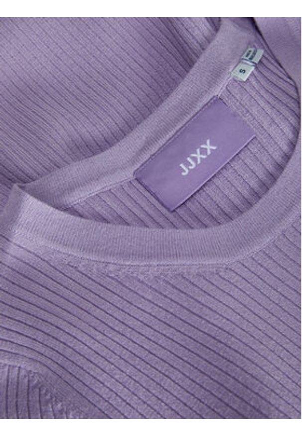 JJXX Sukienka dzianinowa Ellie 12254342 Fioletowy Slim Fit. Kolor: fioletowy. Materiał: wiskoza