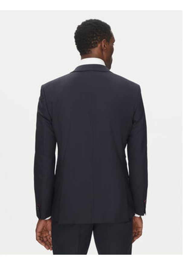 Hugo - HUGO Garnitur Henry/Getlin232X 50530116 Granatowy Slim Fit. Kolor: niebieski. Materiał: syntetyk