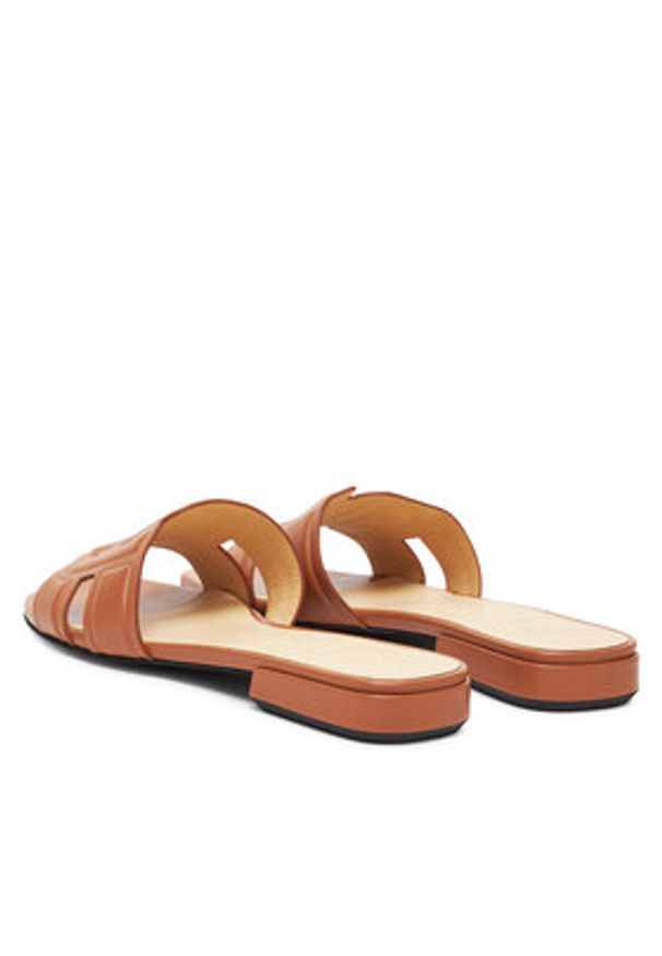 Furla Klapki Summer YJ34SUM X30000 RY000 Brązowy. Kolor: brązowy. Materiał: skóra