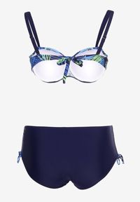 Renee - Granatowe Bikini Dwuczęściowe Usztywniany Biustonosz Majtki Figi Seteria. Kolekcja: plus size. Kolor: niebieski #2