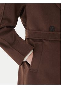 Weekend Max Mara Płaszcz wełniany Resina 2525016102 Brązowy Regular Fit. Kolor: brązowy. Materiał: wełna #6