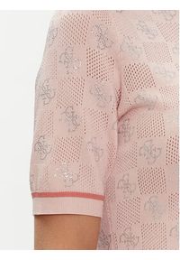 Guess Sweter Rosie W4GR05 Z3D60 Różowy Regular Fit. Kolor: różowy. Materiał: wiskoza #3