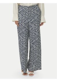 Vero Moda Spodnie materiałowe Josie 10303759 Granatowy Wide Leg. Kolor: niebieski. Materiał: wiskoza #1