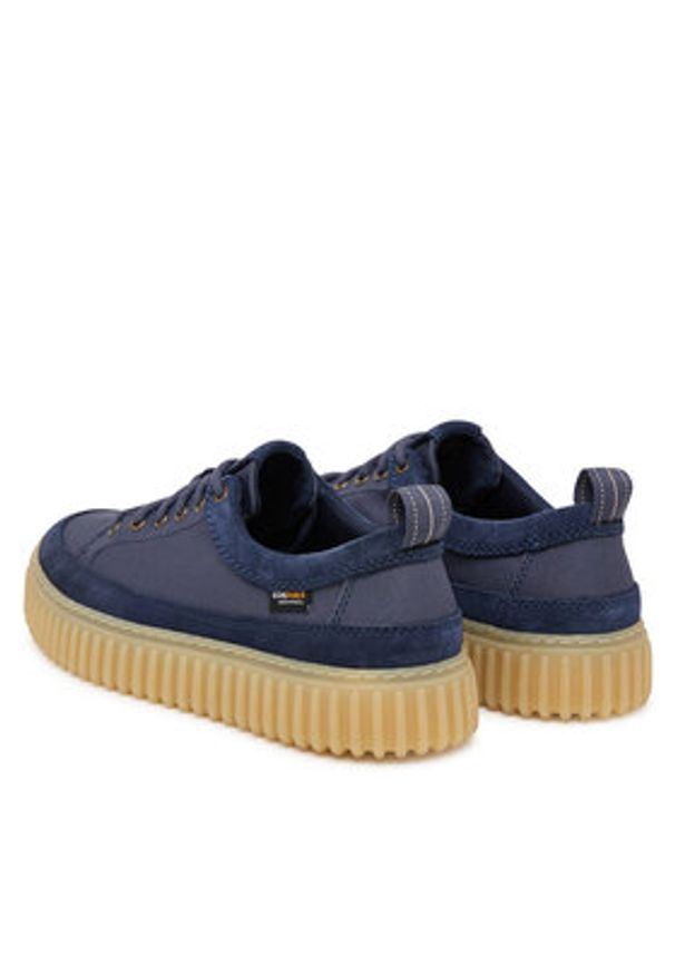 Clarks Sneakersy Torhill Lace 26186153 Granatowy. Kolor: niebieski. Materiał: materiał