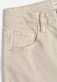 Renee - Jasnobeżowe Jeansy z Bawełny w Klasycznym Stylu Allivine. Okazja: na co dzień. Stan: podwyższony. Kolor: beżowy. Styl: klasyczny #5