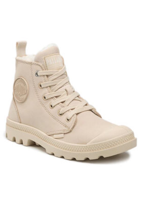Palladium Trapery Pampa Hi Zip Wl 95982-217-M Beżowy. Kolor: beżowy. Materiał: nubuk, skóra
