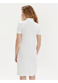 Lacoste Sukienka codzienna EF5473 Biały Slim Fit. Okazja: na co dzień. Kolor: biały. Materiał: bawełna. Typ sukienki: proste. Styl: casual