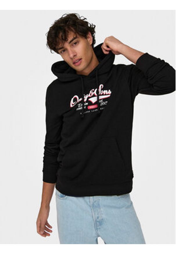 Only & Sons Bluza Lenny 22028594 Czarny Regular Fit. Kolor: czarny. Materiał: bawełna, syntetyk