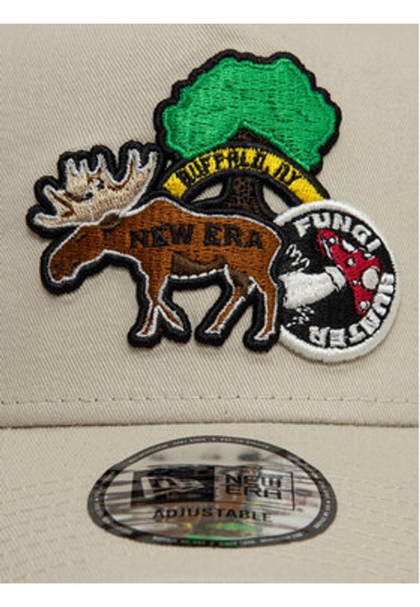 New Era Czapka z daszkiem Outdoor Patch 9FORTY A-Frame 60595297 Beżowy. Kolor: beżowy. Materiał: materiał, bawełna
