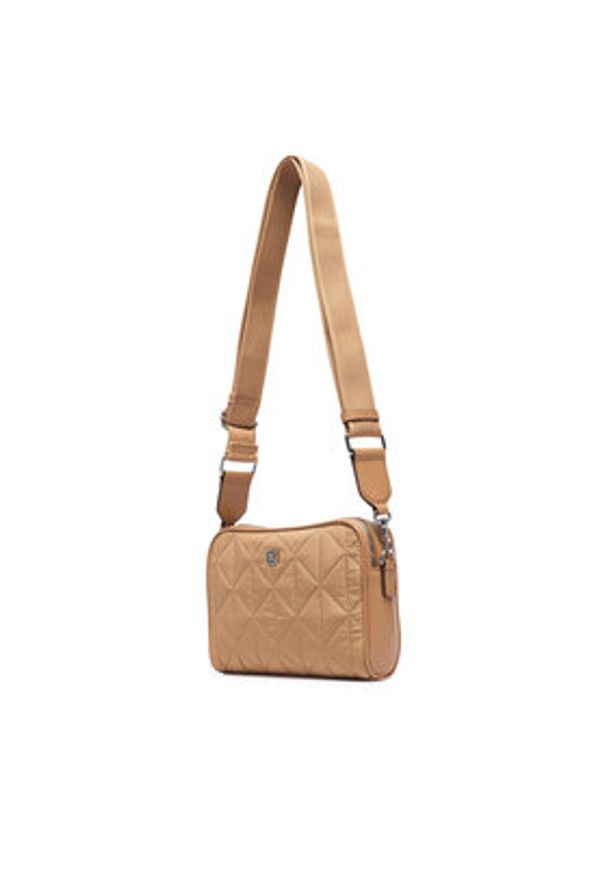 Calvin Klein Torebka Emblem Aop Jacquard Bucket LV04F3648G Beżowy. Kolor: beżowy