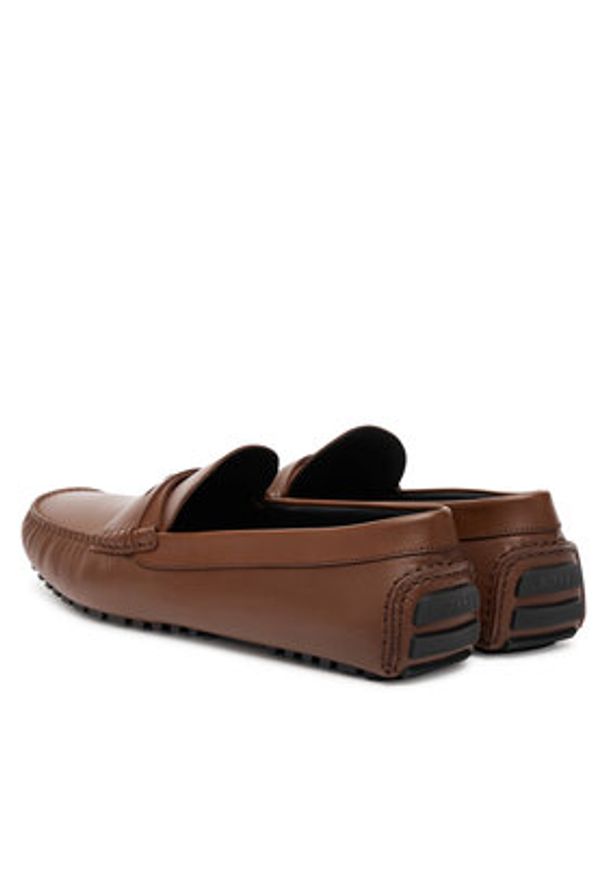 BOSS Mokasyny Driver Mocc 50545089 Brązowy. Kolor: brązowy. Materiał: skóra