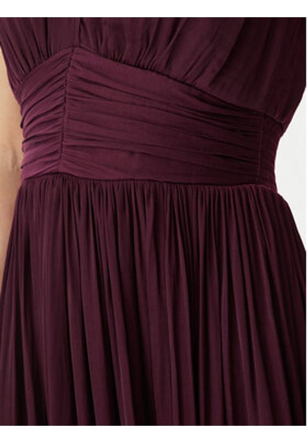 Morgan Sukienka wieczorowa 261-RLOUNA Bordowy Regular Fit. Kolor: czerwony. Materiał: syntetyk. Styl: wizytowy