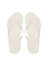 TOMMY HILFIGER - Tommy Hilfiger Japonki Hilfiger Strap Beach Sandal FW0FW08736 Écru. Materiał: materiał #4