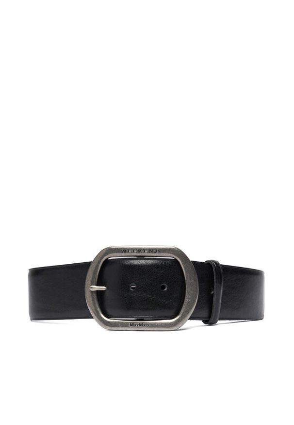 Weekend Max Mara Pasek Damski Clavier 2525506025600 Czarny. Kolor: czarny. Materiał: skóra