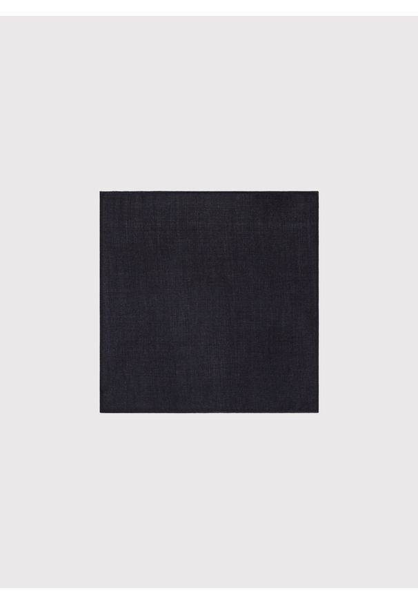 Pako Lorente - PAKO LORENTE – Gładka poszetka męska w kolorze czarnym. Kolor: czarny. Materiał: bawełna. Wzór: gładki