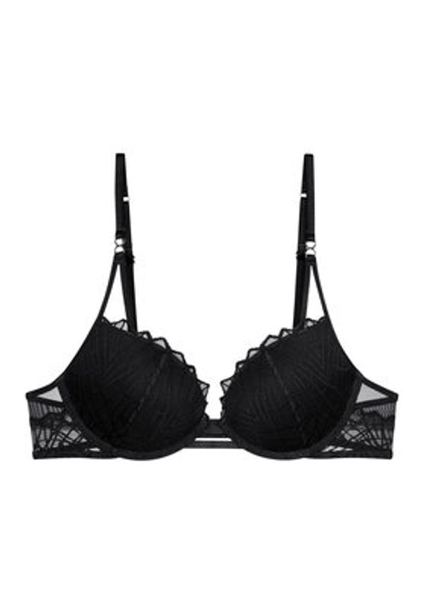 Triumph Biustonosz push-up That Night In Vegas 10224875 Czarny. Kolor: czarny. Materiał: syntetyk. Rodzaj stanika: push-up