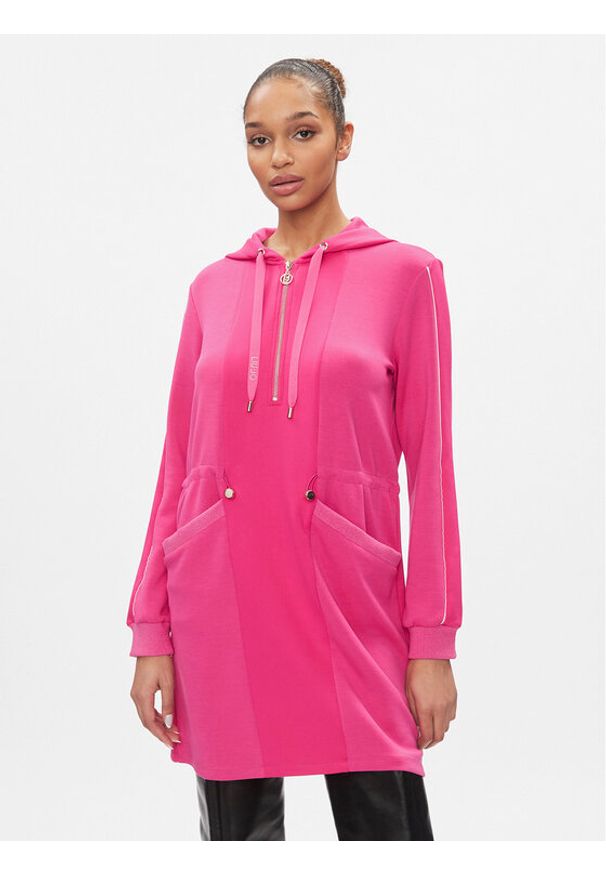 Liu Jo Sport Sukienka codzienna TA4023 J4616 Różowy Regular Fit. Okazja: na co dzień. Kolor: różowy. Materiał: syntetyk. Typ sukienki: sportowe, proste. Styl: sportowy, casual
