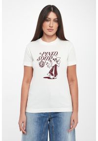 Pinko - T-shirt damski z grafiką Trapani PINKO #2
