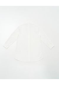 MONCLER KIDS - Sukienka koszulowa z topem 4-14 lat. Kolor: biały. Materiał: bawełna, dzianina, tkanina. Długość rękawa: bez rękawów. Wzór: aplikacja, prążki. Sezon: lato. Typ sukienki: koszulowe #2