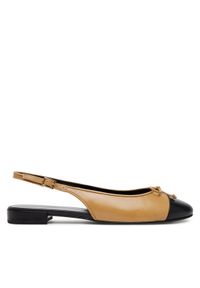 Tory Burch Baleriny 166592 Brązowy. Kolor: brązowy. Materiał: skóra #1