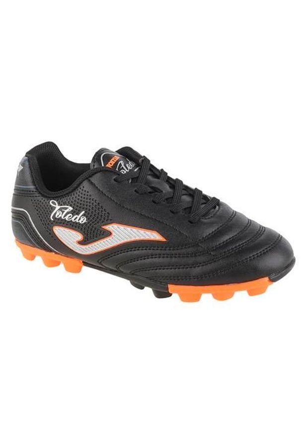 Buty piłkarskie dla dzieci Joma Toledo Jr. Zapięcie: sznurówki. Kolor: czarny. Materiał: materiał, syntetyk. Szerokość cholewki: normalna. Sport: piłka nożna