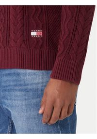 Tommy Jeans Sweter DM0DM22101 Czerwony Regular Fit. Kolor: czerwony. Materiał: bawełna #3