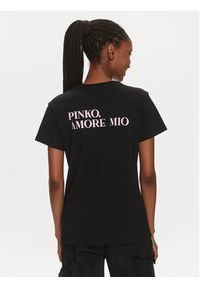Pinko T-Shirt 100789 A1OC Czarny Regular Fit. Kolor: czarny. Materiał: bawełna #3