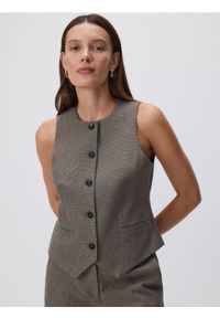 Reserved - Taliowana kamizelka - wielobarwny. Materiał: wiskoza, tkanina, bawełna #1