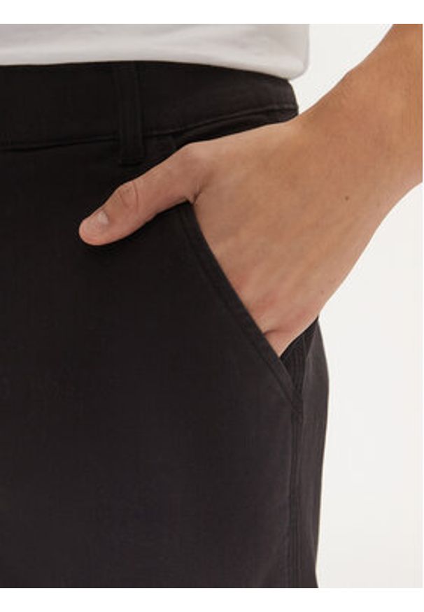 Champion Spodnie materiałowe 220509 Czarny Straight Leg. Kolor: czarny. Materiał: bawełna