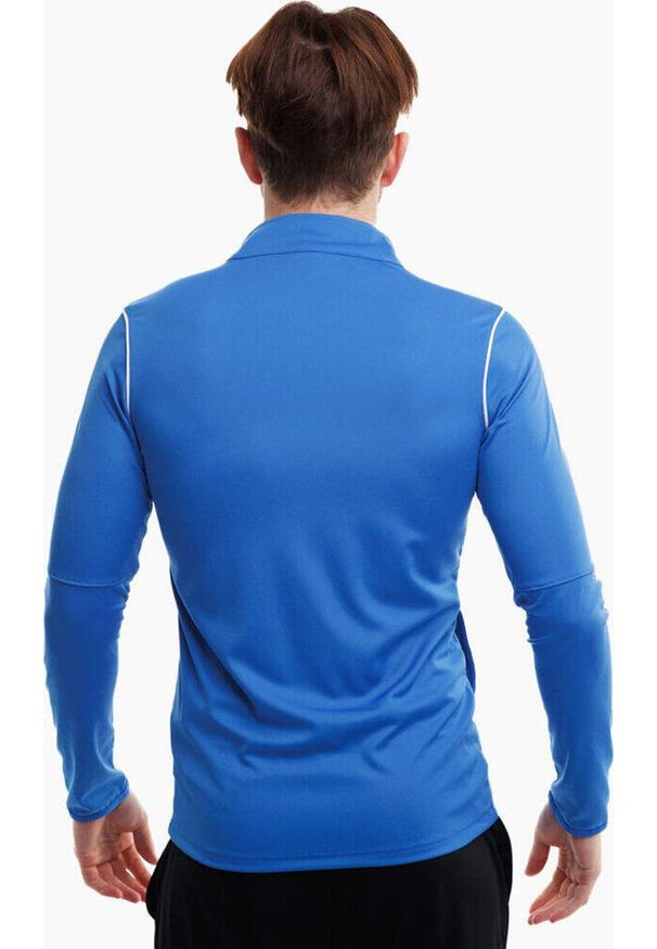 Bluza sportowa męska Nike Dry Park 20 TRK JKT K. Typ kołnierza: kołnierzyk stójkowy, bez kaptura. Kolor: niebieski. Technologia: Dri-Fit (Nike). Sport: piłka nożna