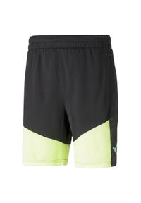 Spodenki Puma Individualcup Training Shorts, Mężczyźni. Kolor: żółty, wielokolorowy, czarny. Materiał: materiał, poliester