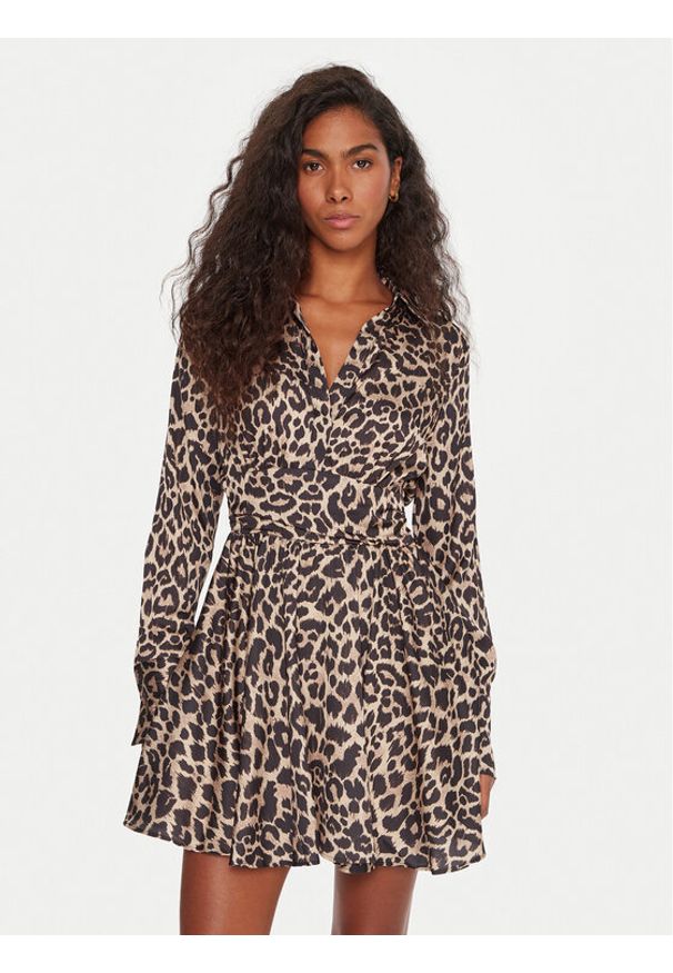 Guess Sukienka koktajlowa W5YK00 WF1T2 Kolorowy Regular Fit. Materiał: syntetyk. Wzór: kolorowy. Styl: wizytowy