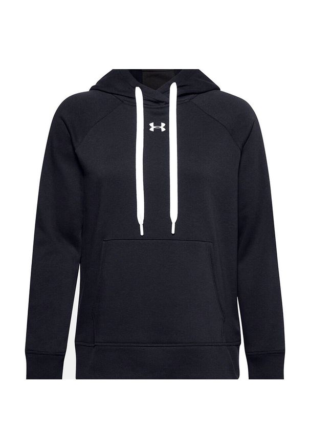 Bluza damska Under Armour Rival Fleece Hb Hoodie czarna. Kolor: wielokolorowy, czarny, biały