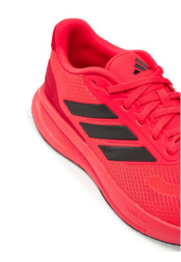 Adidas - adidas Buty do biegania Runfalcon 5 JI0877 Czerwony. Kolor: czerwony. Materiał: materiał