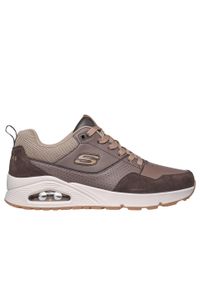 skechers - Tenisówki Skechers Model Uno Kolor Brązowy. Kolor: brązowy. Materiał: syntetyk, tkanina, skóra