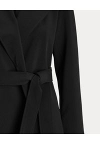 Lauren Ralph Lauren - LAUREN BY RALPH LAUREN - Czarny płaszcz z wiązaniem. Kolor: czarny. Materiał: tkanina