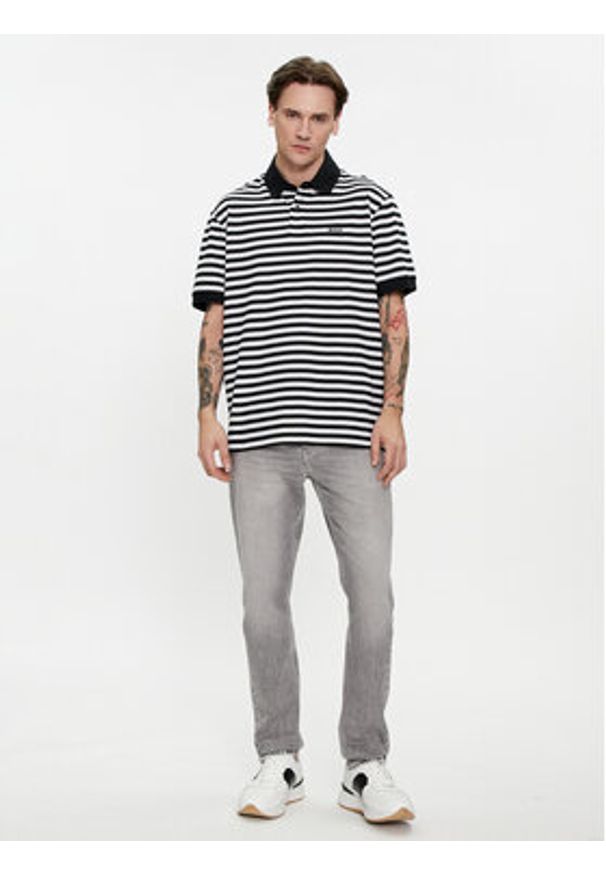 BOSS - Boss Polo Palesstripe 50513604 Czarny Regular Fit. Typ kołnierza: polo. Kolor: czarny. Materiał: bawełna